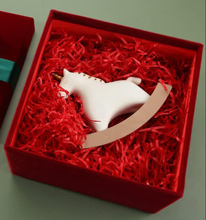 Luxuriöse Geschenkbox – klein rot