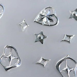 Make.N - Silver Sparkle Circle Charm