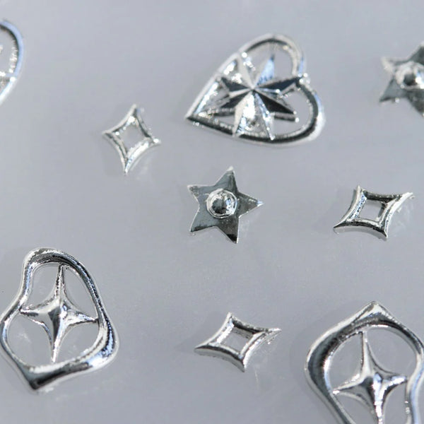 Make.N - Silver Sparkle Circle Charm