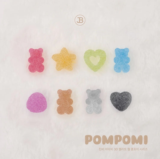 JIN.B Jellytto Pompomi - Velvet 3D embo gel BROWN JBI-JE6