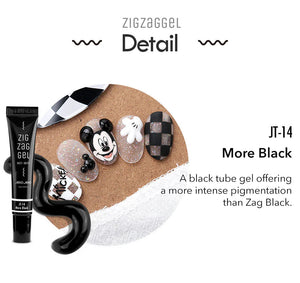 JELLO JELLO Zig Zag Gel JT-14 More Black