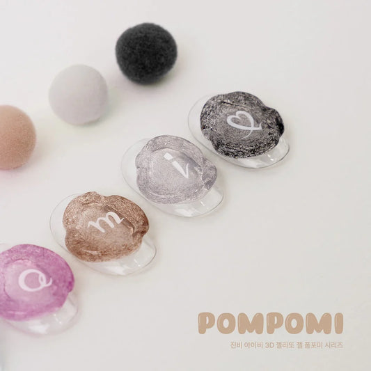 JIN.B Jellytto Pompomi - Velvet 3D embo gel BLACK JBI-JE8