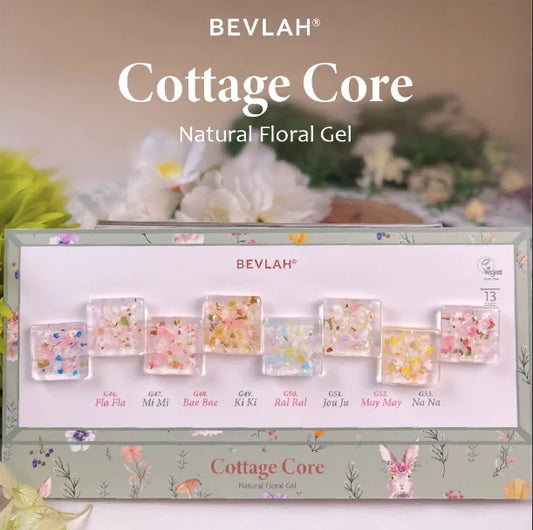 BEVLAH Cottage Core Collection - 8 natural floral gels