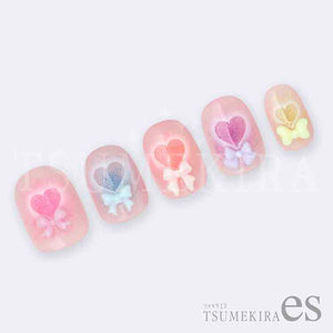 Tsumekira Soft Gradient Heart es-nac-003