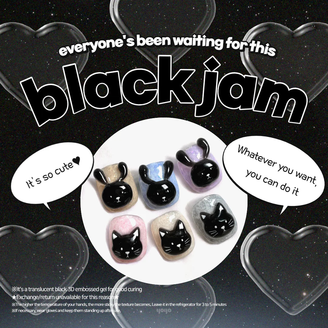 YOGO Black Jam 3D Black Clay/Embossing Gel