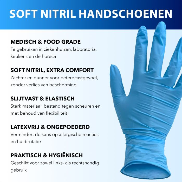 Soft Nitrile Gloves Black – 100 pcs