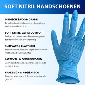 Soft Nitrile Gloves Blue – 100 pcs