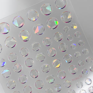 MAKE.N Nail Sticker - Holographic Bubble