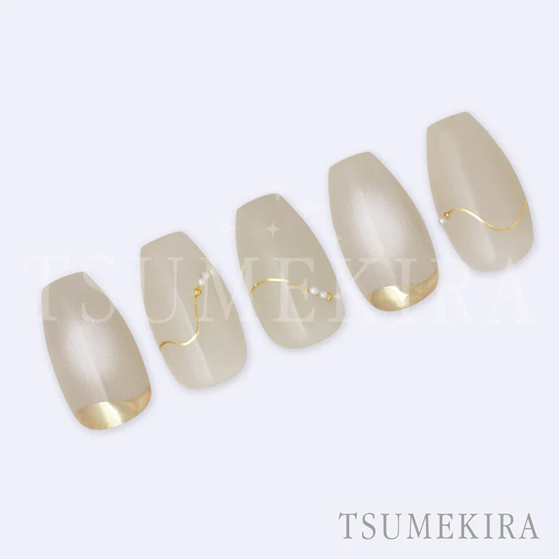 Tsumekira White Cheek Nails nn-ich-009