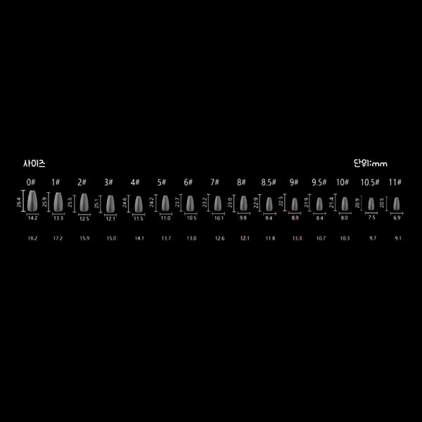 RIPOSO Just 10 Matte Coffin Nail Tips – 300 pcs