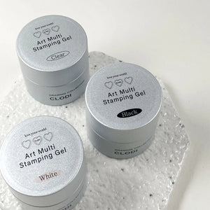 CLODI Art Multi Stamping Base and Pastel Gel Set