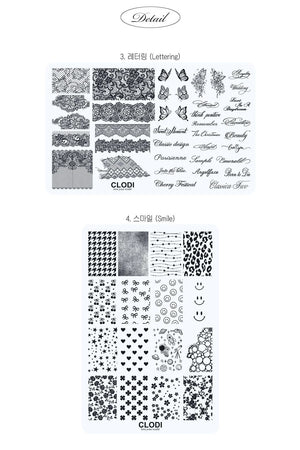 CLODI Nail Art Stamping Plate Set