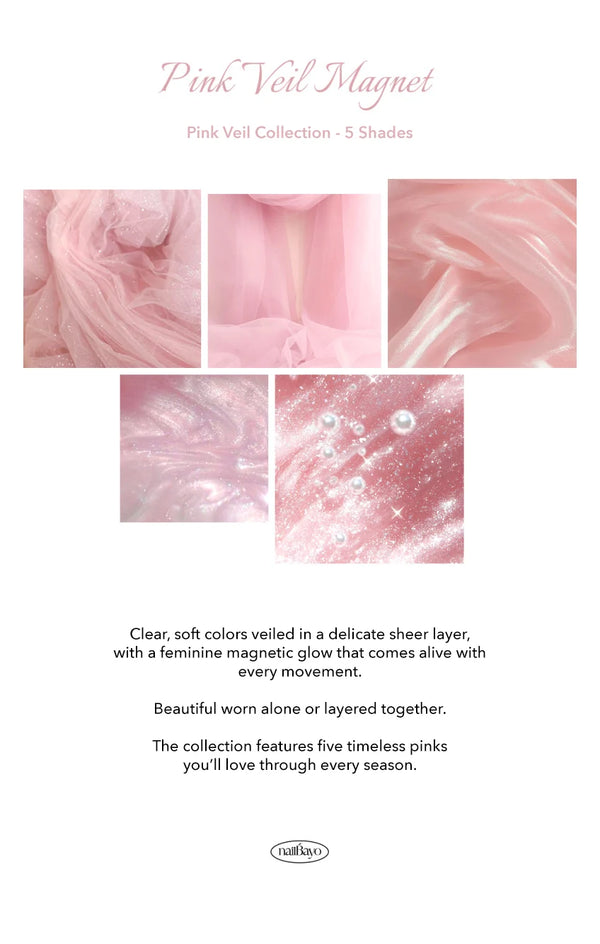 NAILBAYO Pink Veil Magnetic Gel Collection