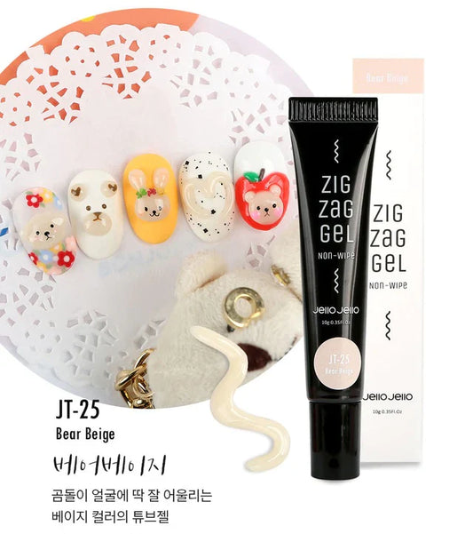 Jello Jello Zig Zag Gel Bear Beige (JT-25)