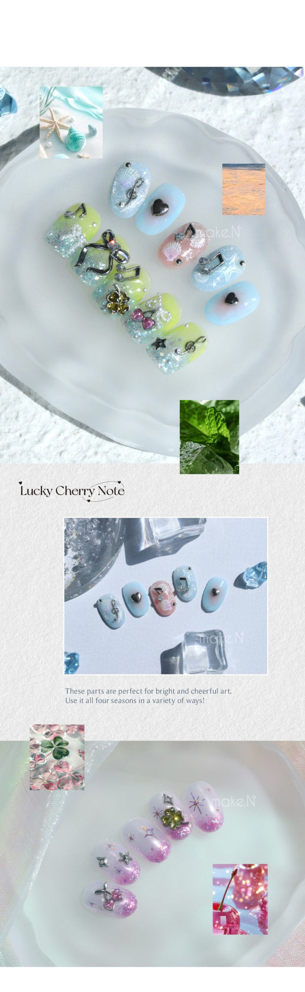Make.N Double Note Nail Charm