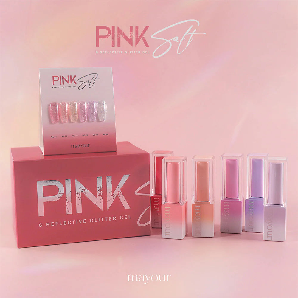 MAYOUR Pink Salt Collection - 6 Glitter Set