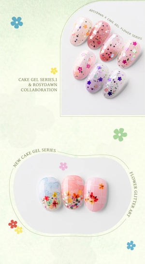MITHMILLO Flower Cakegel Series 1 Flower Glitter Collection