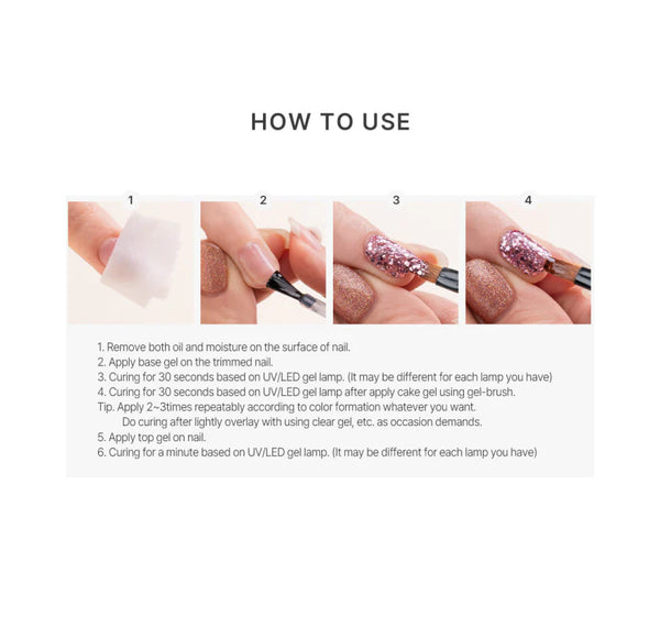 MITHMILLO Flower Cakegel Series 1 Flower Glitter Collection