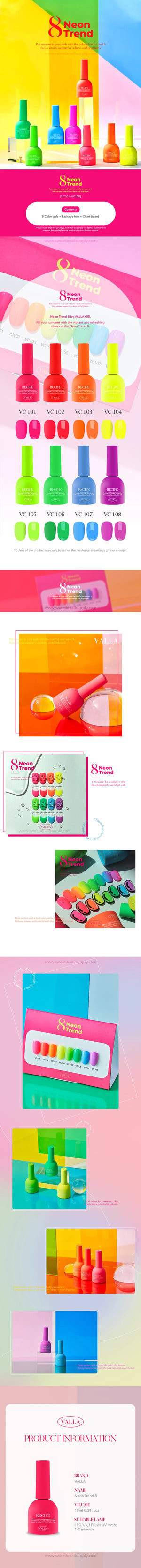 VALLA Neon Trend Collection -  VC104