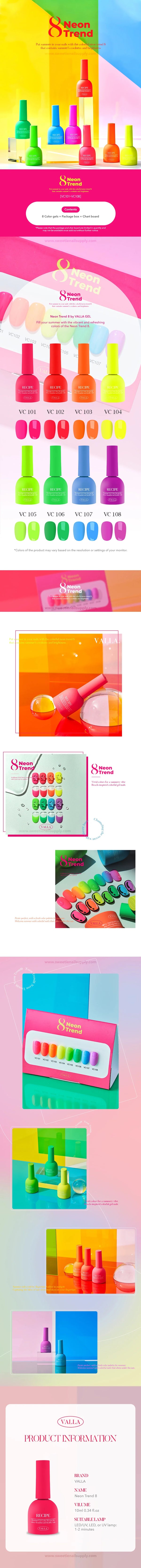 VALLA Neon Trend Collection -  VC104