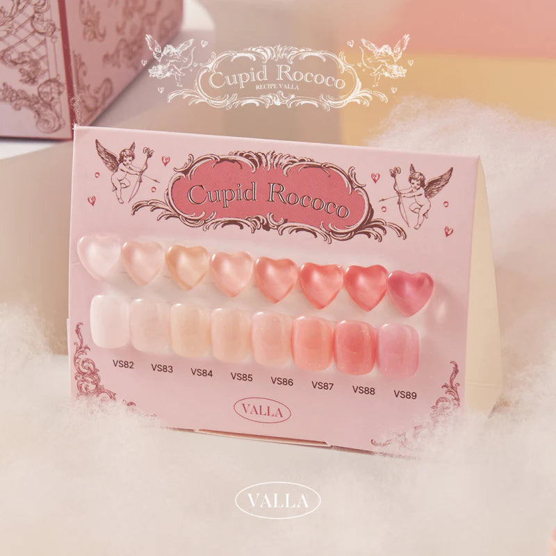 VALLA Rococo Cupid Gel Collection – Romantic Nude & Blush Syrup Gels