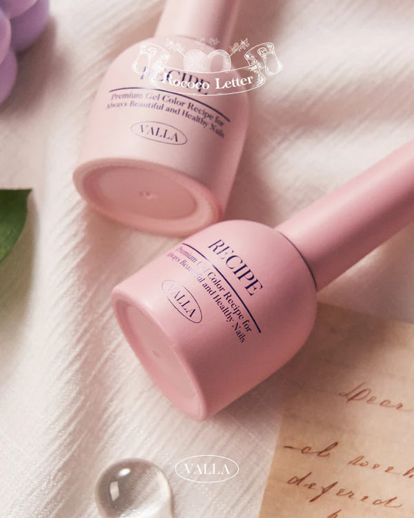 VALLA Rococo Letter Gel Collection – Romantic Pastel Shades (HEMA-Free)