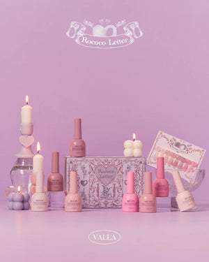 VALLA Rococo Letter Gel Collection – Romantic Pastel Shades (HEMA-Free)
