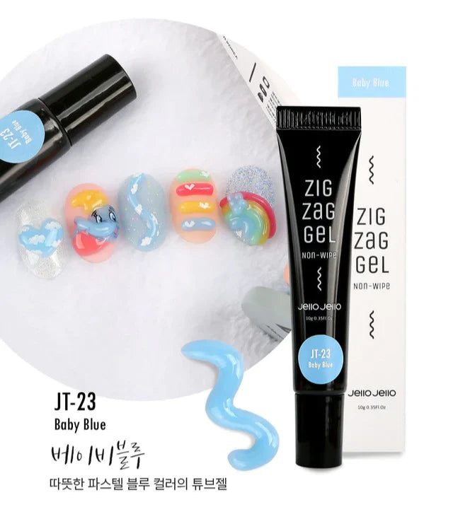 Jello Jello Zig Zag Gel Baby Blue (JT-23)