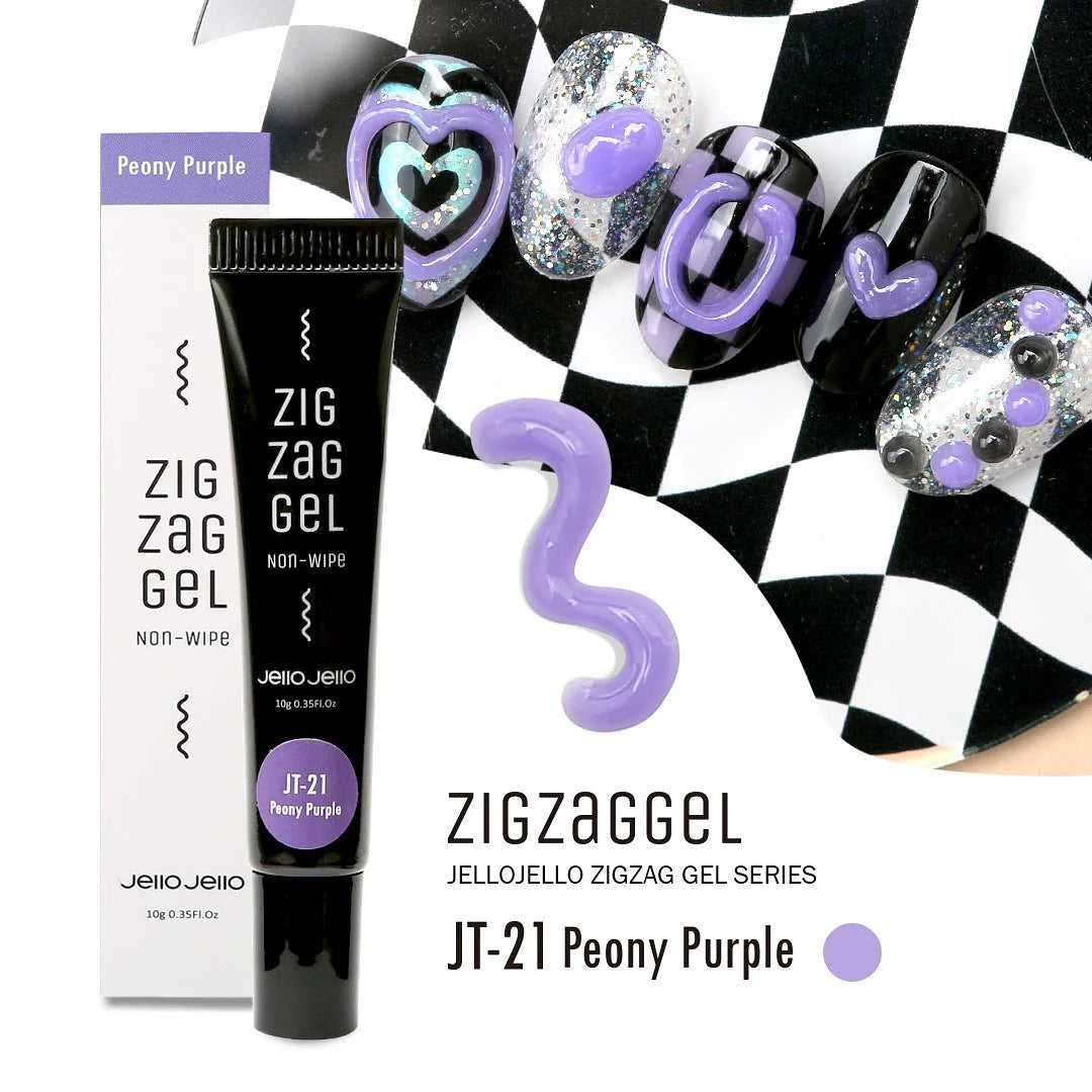 Jello Jello Zig Zag Gel Peony Purple (Gel JT-21)